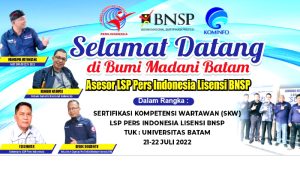 Lembaga Sertifikasi Profesi Pers Indonesia Bakal Sertifikasi 35 Wartawan Utama di Batam
