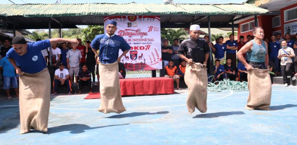 Menyambut HUT RI Ke 77, WBP Lapas Gorontalo Adu Strategi Dan Urat Syaraf