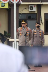 Pimpin Apel Pagi di Polres Bone Bolango, Kapolda Gorontalo: Tuntutlah Ilmu Padi