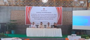 KPU Kabupaten Gorontalo Gelar Rakor Bahas Pelaksanaan Verifikasi Administrasi dan Perbaikan Dokumen Keanggotan Parpol
