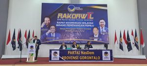 DPW NasDem Gelar Rapat Rakorwil, RA : Target Kita Menjadi Partai Pemenang di Gorontalo