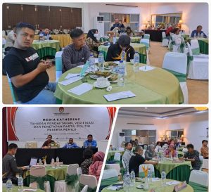 KPU Kabupaten Gorontalo Gelar Rakor Bersama Pimpinan Media, Rivon Umar : Pers Merupakan Pilar Demokrasi