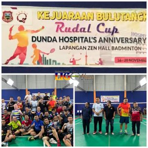 Meriahkan HUT Ke-59, Dirut RSUD MM Dunda Gelar Kejuaraan Bulutangkis “Rudal” Cup