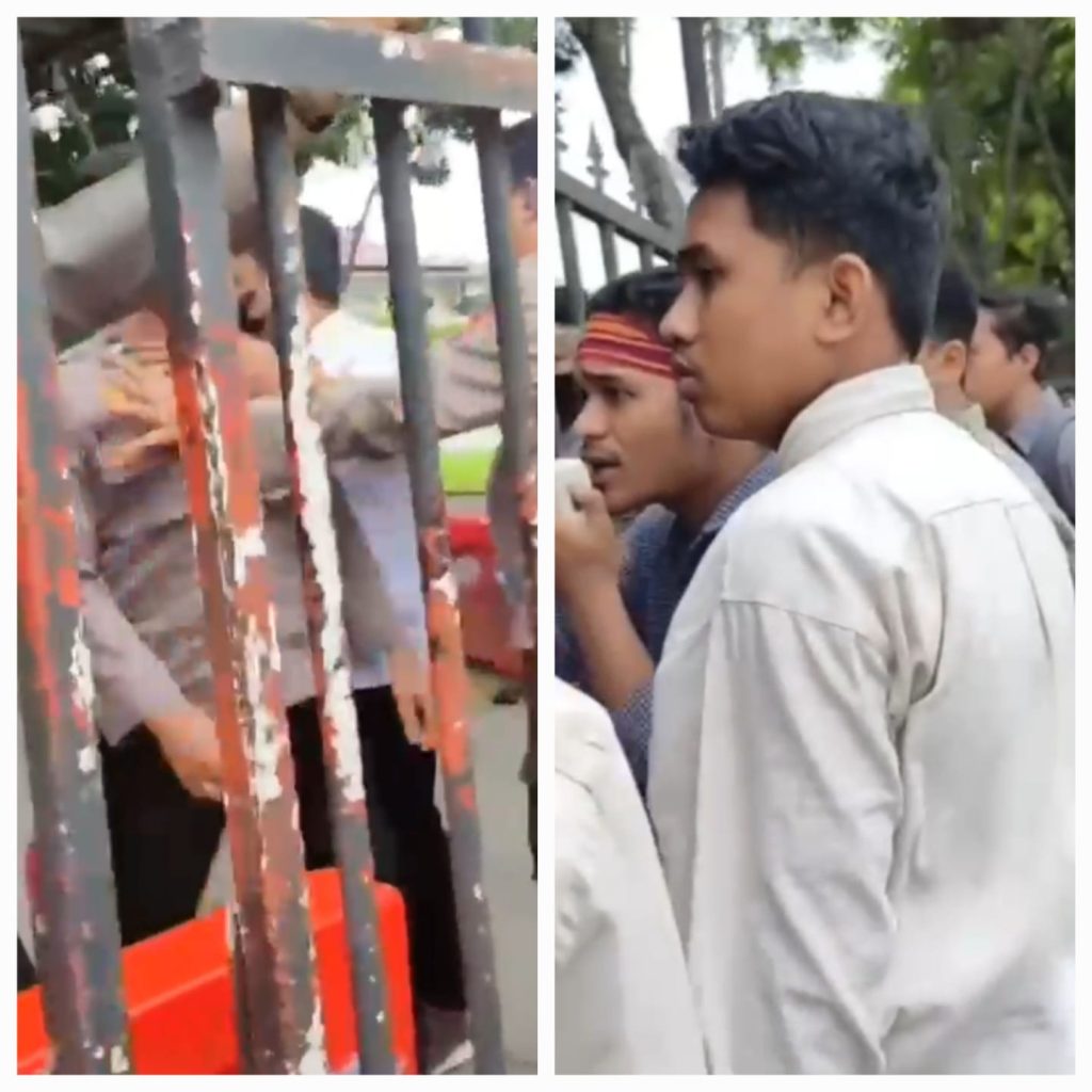 Oknum Polisi Lontarkan Kalimat Kasar Ke Masa Aksi, Kabid Humas : Kami Minta Maaf