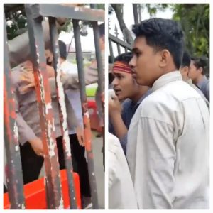 Oknum Polisi Lontarkan Kalimat Kasar Ke Masa Aksi, Kabid Humas : Kami Minta Maaf