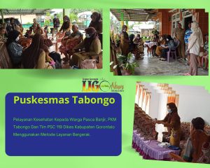 Puskesmas Tabongo Beri Layanan Bergerak Kepada Korban Banjir