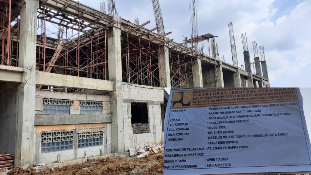 PL Proyek Pekerjaan Rumah Susun di Gorontalo Diduga Syarat Maladministrasi