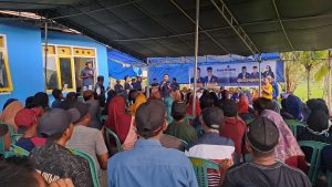 Meski Diguyur Hujan, Masyarakat Bongomeme Atusias Hadir di Kampanye Caleg NasDem