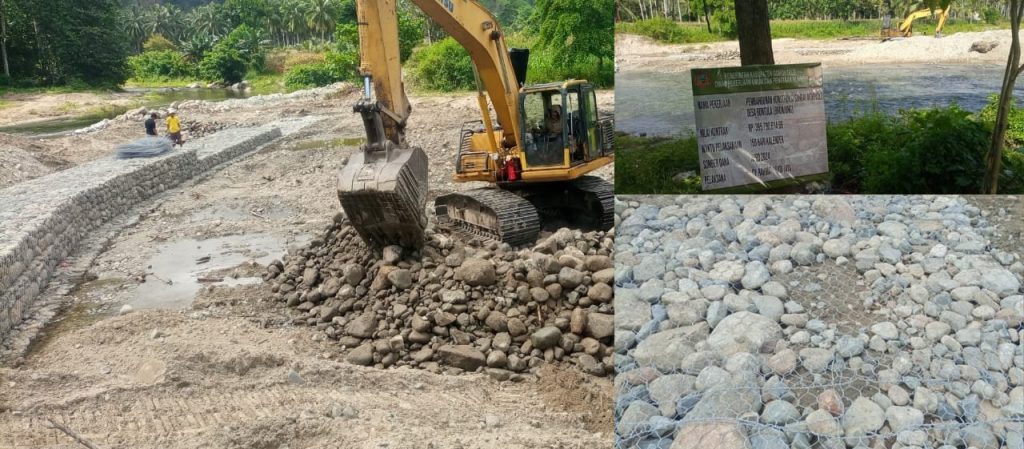 Pekerjaan Bronjong CV. RAHMAT ABADI JAYA di Desa Bondula Asparga Disorot