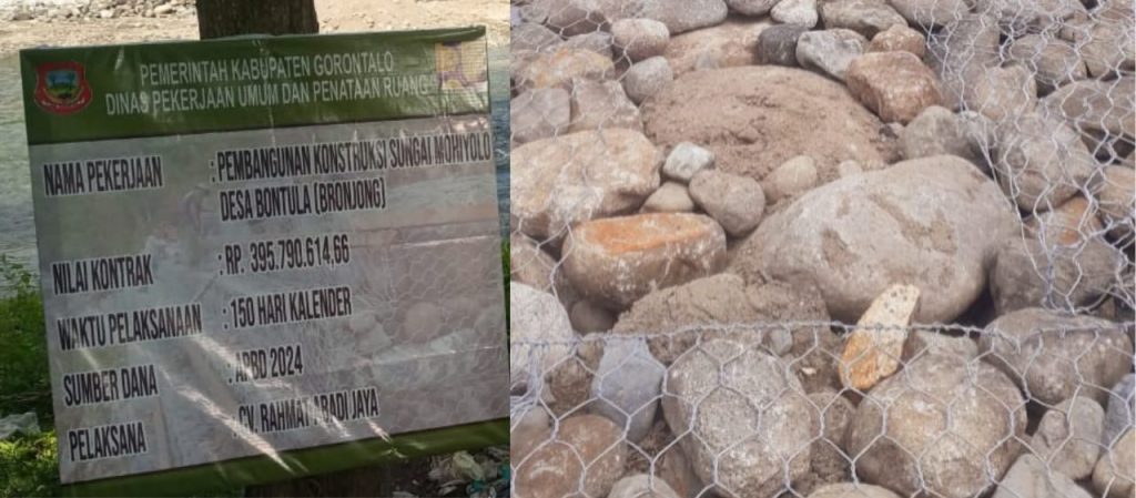 Pekerjaan Bronjong di Desa Bondula Disorot, Kabid PSDA Erwin Sunge : Sudah Diperbaiki