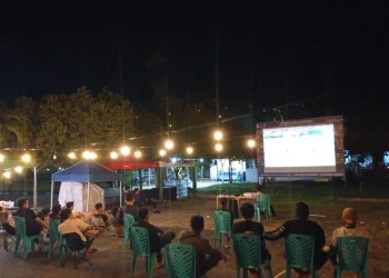 Nobar Piala Dunia 2026 di Bapenda Gorontalo bersama layanan pajak dan UMKM lokal | Foto (Istimewa)