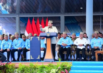 Tutup Rangkaian PENAS XVII Gorontalo, Kedatangan Presiden Prabowo Disambut Meriah Ribuan Warga