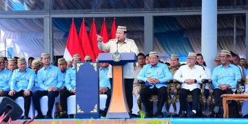 Tutup Rangkaian PENAS XVII Gorontalo, Kedatangan Presiden Prabowo Disambut Meriah Ribuan Warga