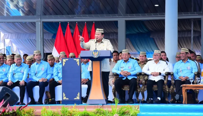 Tutup Rangkaian PENAS XVII Gorontalo, Kedatangan Presiden Prabowo Disambut Meriah Ribuan Warga